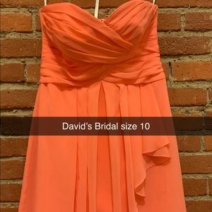 David’s Bridal short dress size 10